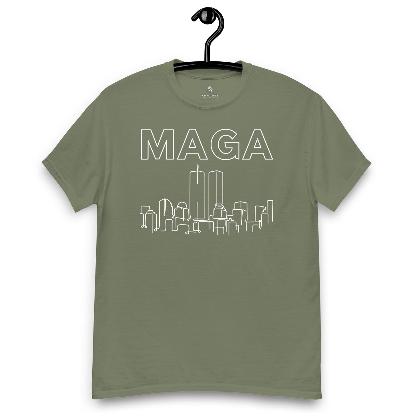MAGA WTC Tee - White on Solid