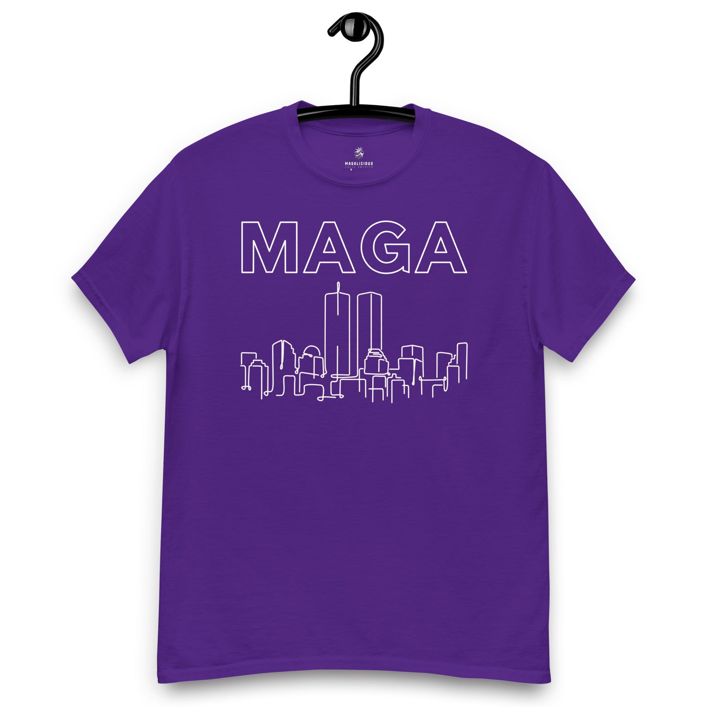 MAGA WTC Tee - White on Solid