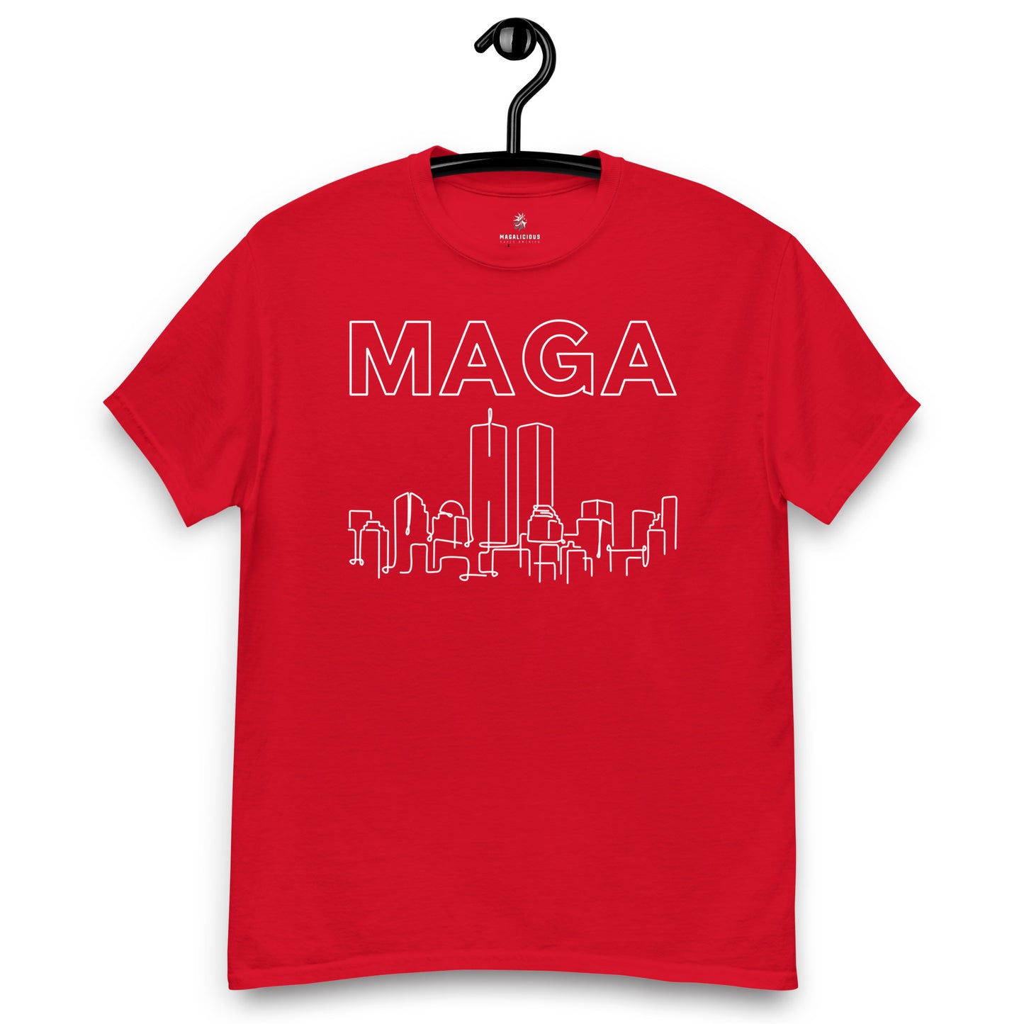 MAGA WTC Tee - White on Solid