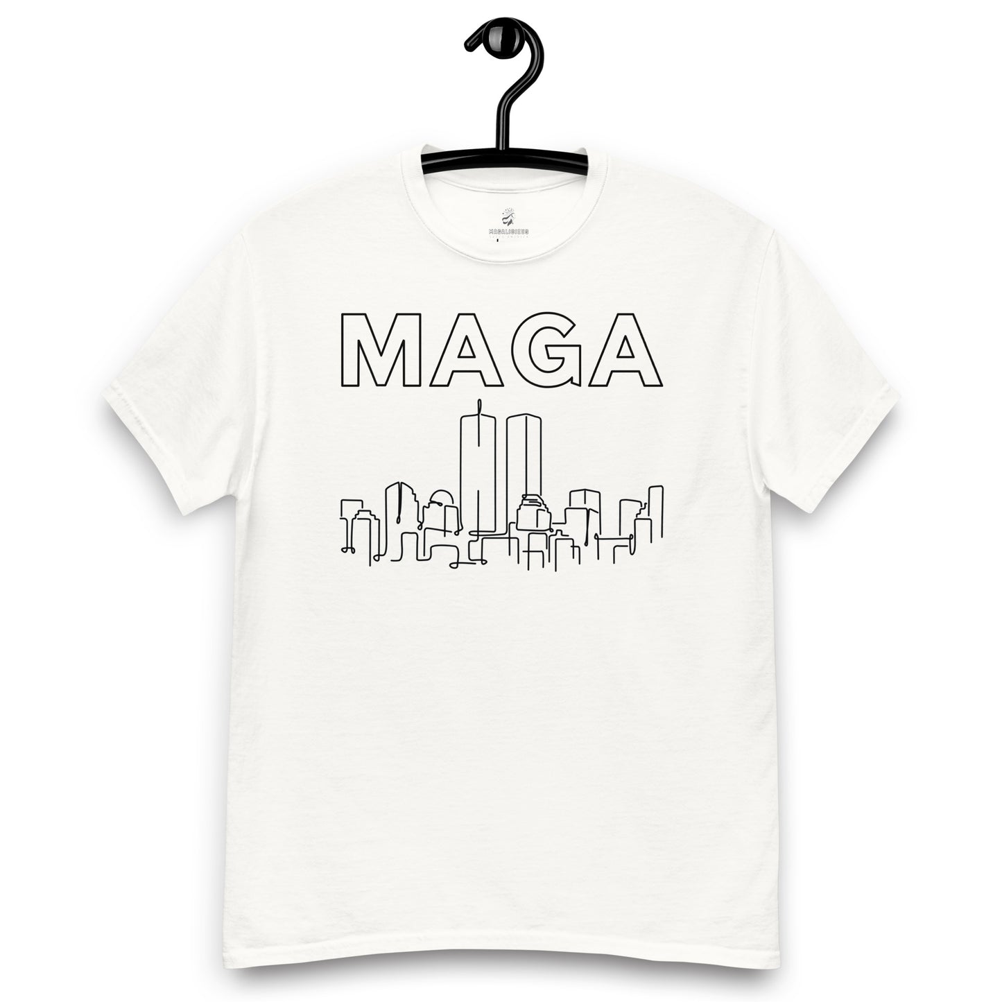 MAGA WTC Tee - Black on Solid