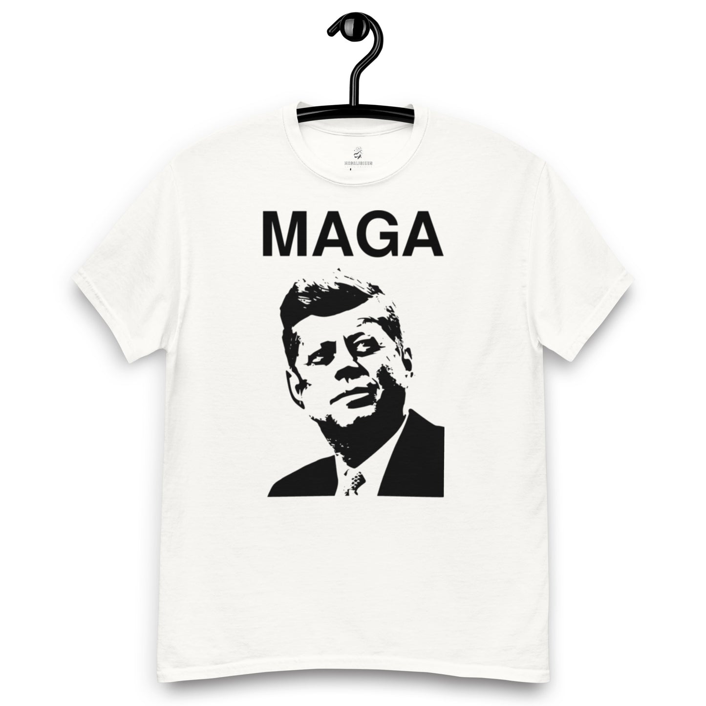 JFK MAGA - Black on Solid Tee
