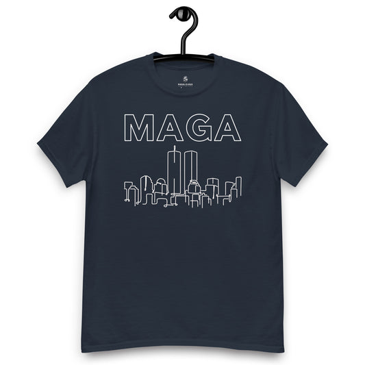 MAGA WTC Tee - White on Solid